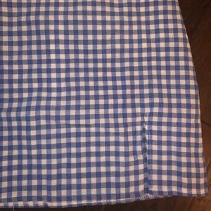 Brandy Melville blue plaid skirt